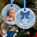 Search for baby footprint christmas tree decorations Baby's first