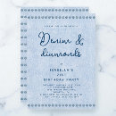 Search for denim and diamonds party invitations For her