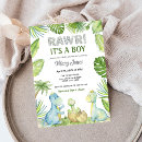 Search for rawr dino invitations It's a boy