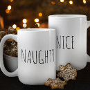 Search for naughty or nice mugs Festive