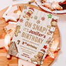 Search for oh snap invitations Gingerbread cookies