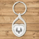 Search for bird heart key rings Feather