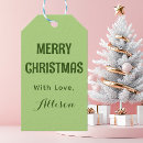 Search for green gift tags Minimal