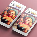 Search for vintage western playing cards Cowgirl
