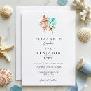 Search for seashells invitations Starfish