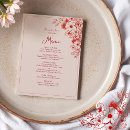 Search for blush pink menus Floral