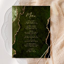 Search for gold wedding menus Elegant