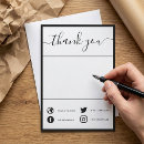 Search for thank you hang tags Social media icons