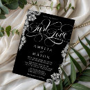 Search for black lace wedding invitations Elegant