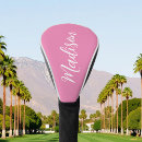Search for pink golf head covers Girly