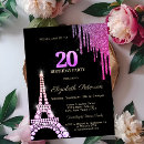 Search for eiffel tower birthday invitations Gold