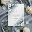 Search for serenity blue wedding invitations Floral