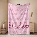 Search for wedding favor blankets Bride