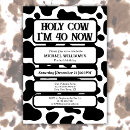 Search for funny 40th birthday invitations Holy cow