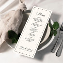 Search for black wedding menus Classic