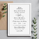 Search for black and white elegant invitations Modern