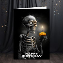 Search for creepy birthday cards Skeleton
