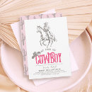 Search for cowboy bridal shower invitations Retro
