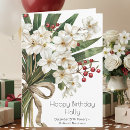 Search for december birthday cards Holly berries