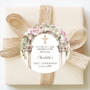 Search for girl communion stickers Gold cross