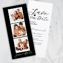 Search for photo strip save the dates Black and white