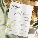 Search for nothing fancy just love wedding invitations Black and white
