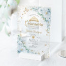 Search for light blue and white invitations For her