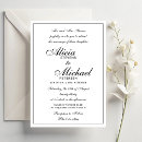 Search for classic black and white wedding invitations Calligraphy
