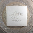 Search for gold foil napkins Vow renewal