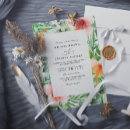 Search for paradise wedding invitations Elegant