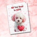 Search for poodle valentines day cards Funny