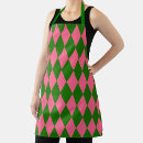 Search for green diamond aprons Pink
