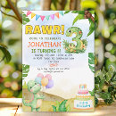 Search for rawr dino invitations For her