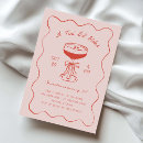 Search for martini glass birthday invitations A tini bit older