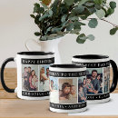 Search for happy birthday dad mugs Black and white