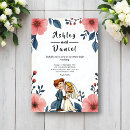 Search for cartoon bride and groom wedding invitations Elegant