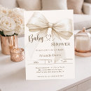 Search for ivory baby shower invitations Elegant