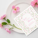 Search for floral napkins Pink
