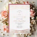 Search for geometric christening invitations Elegant