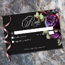 Search for dark rsvp cards Elegant script