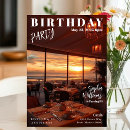 Search for magazine cover birthday invitations Elegant