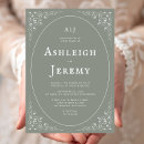 Search for vintage botanical wedding invitations Sage green