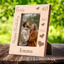 Search for heart picture frames Wooden with names