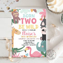 Search for born two be wild birthday invitations Giraffe