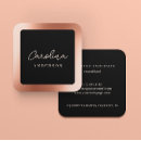 Search for black and rose gold business cards Script