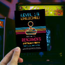 Search for retro game invitations Level unlocked