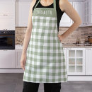 Search for gingham check aprons Rustic