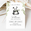 Search for bamboo birthday invitations Animal