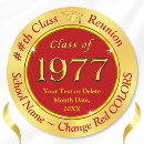 Search for 50th reunion stickers Gold