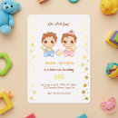 Search for boy girl twins 1st birthday invitations Cute